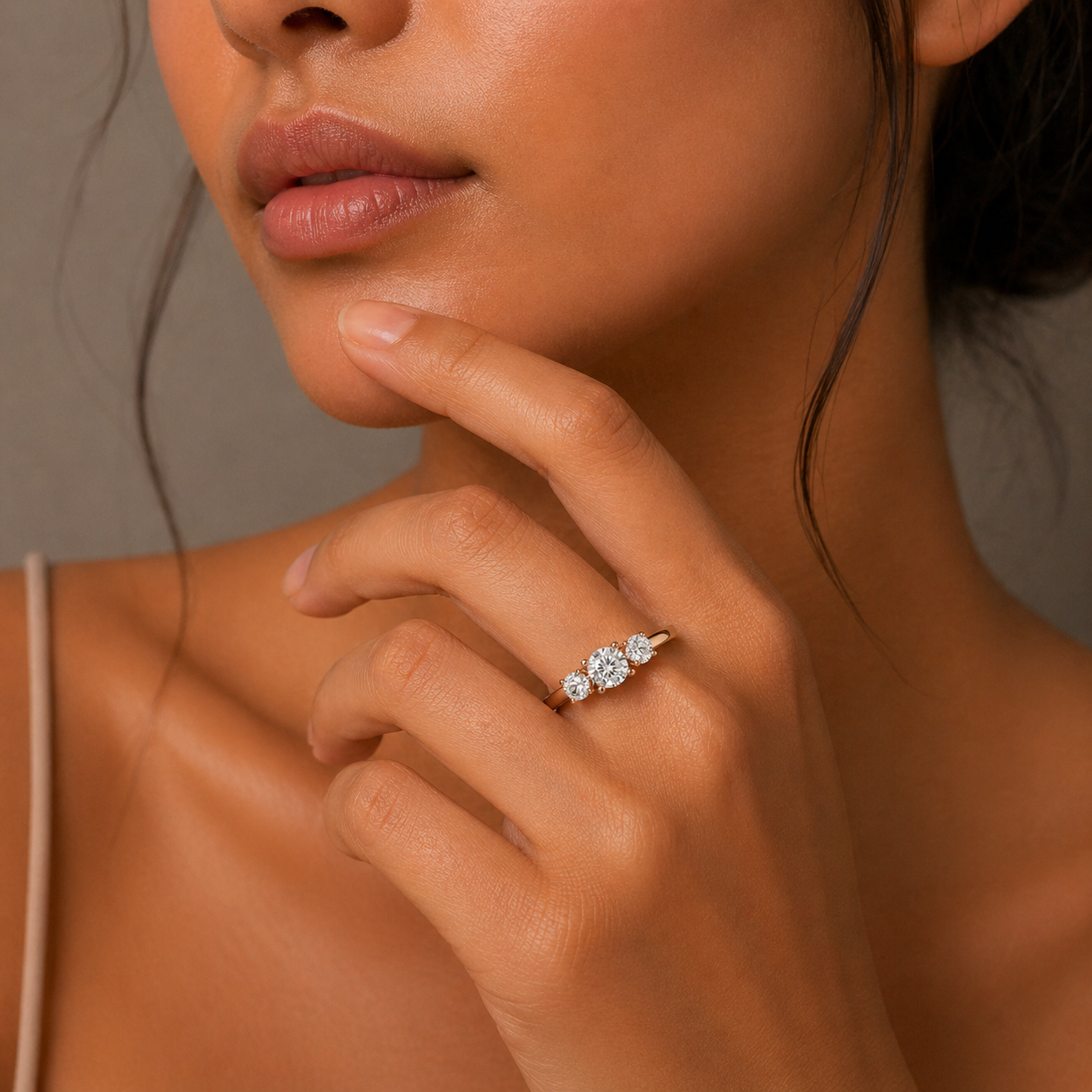 Three Stone Diamond Ring