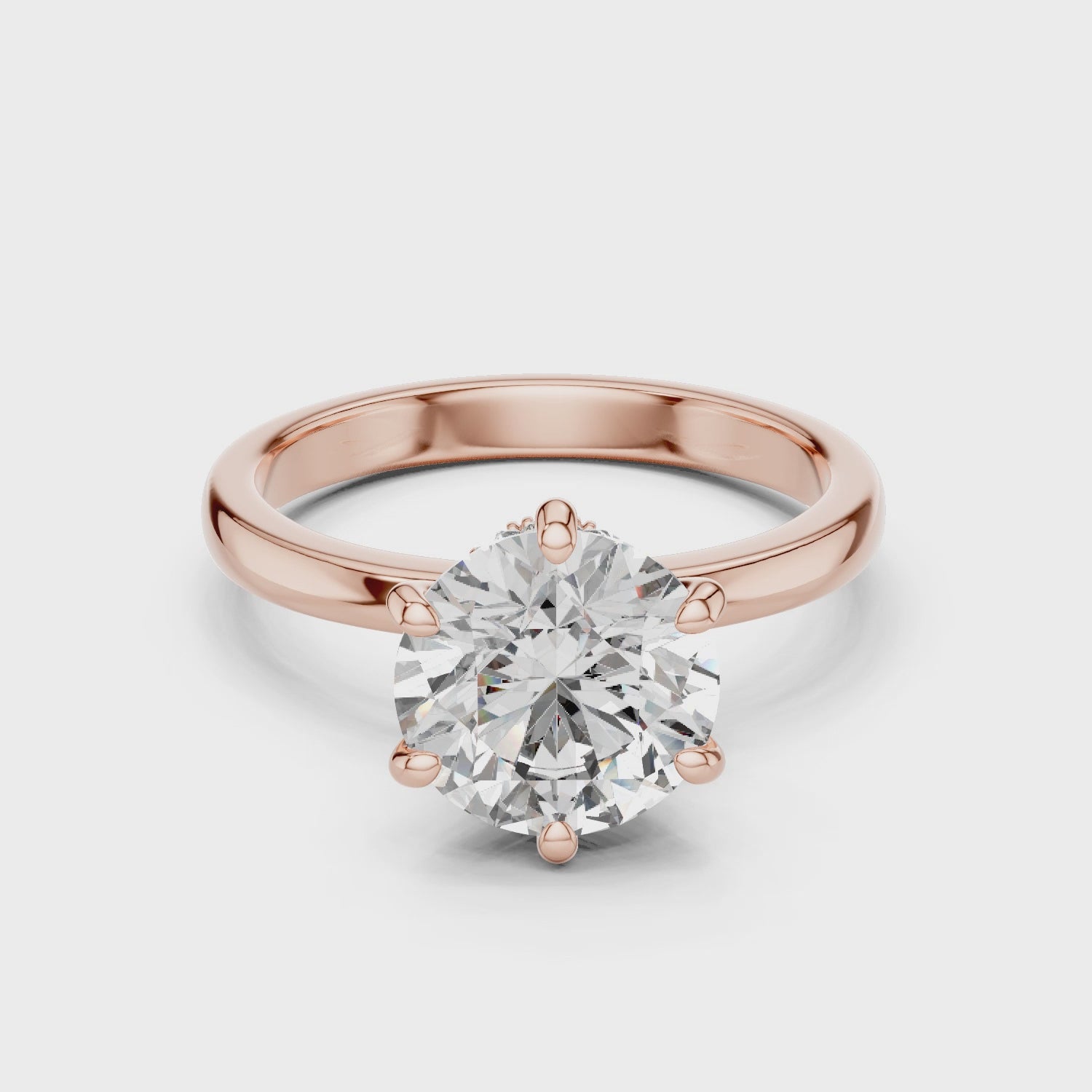 Round Cut Diamond Solitaire Ring