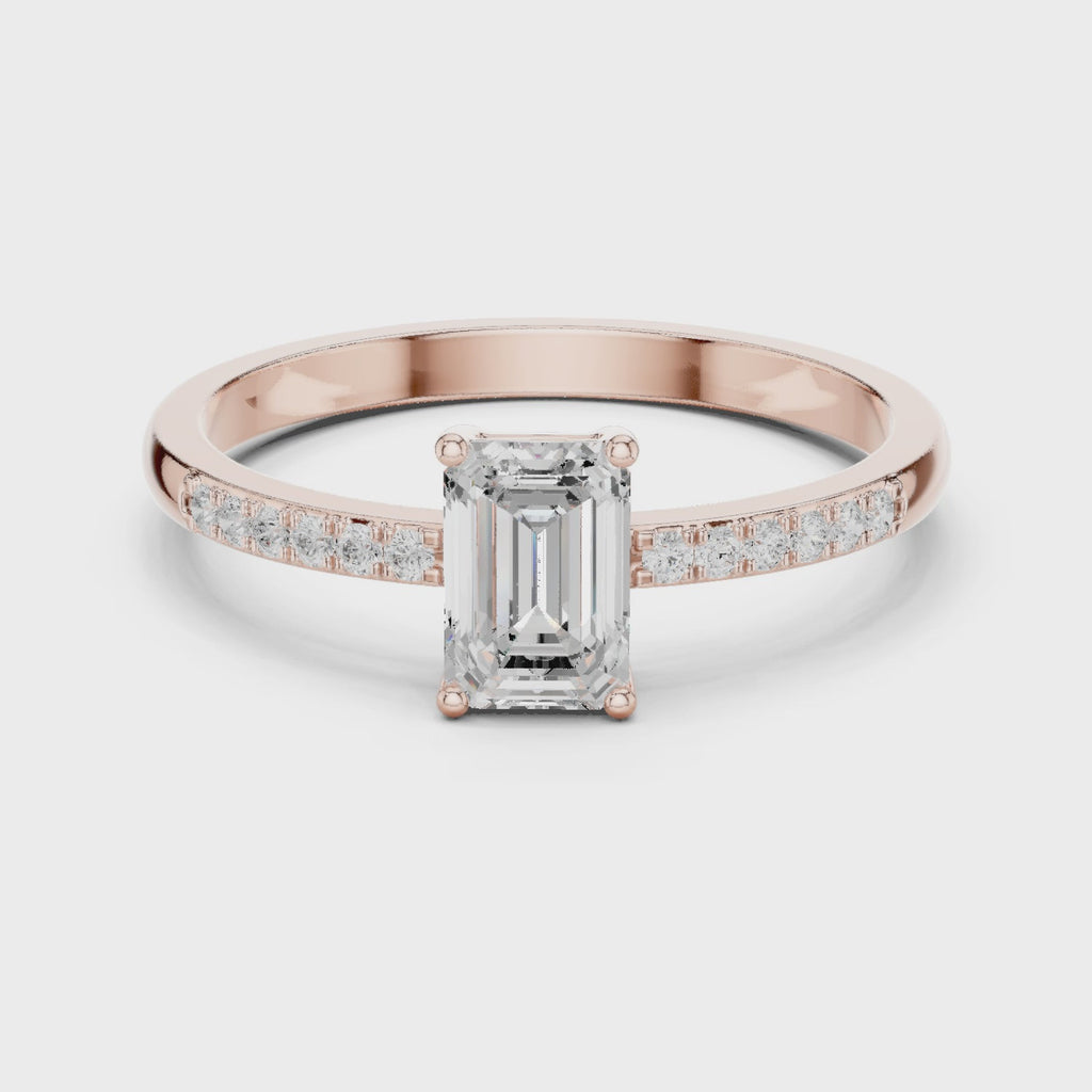 Emerald Cut Diamond Ring
