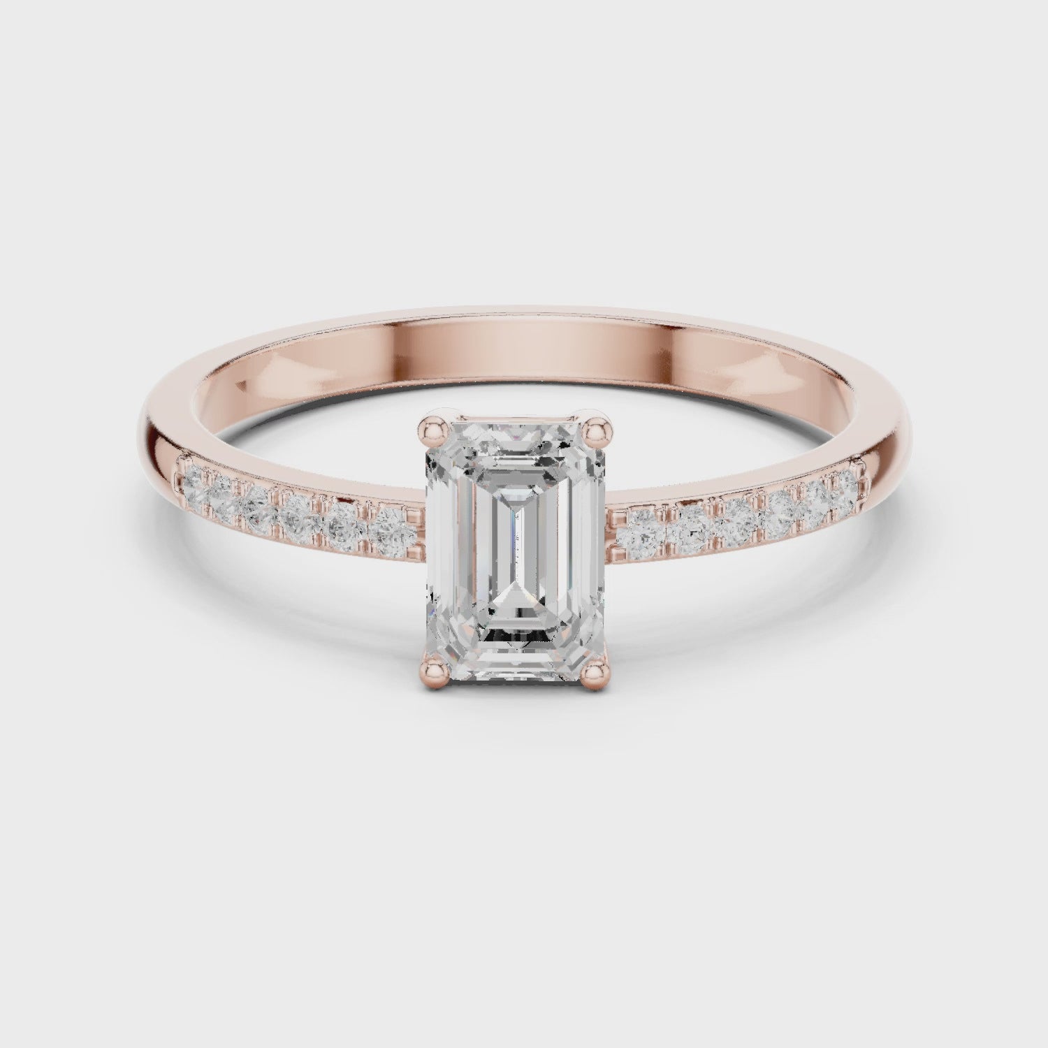 Emerald Cut Diamond Ring