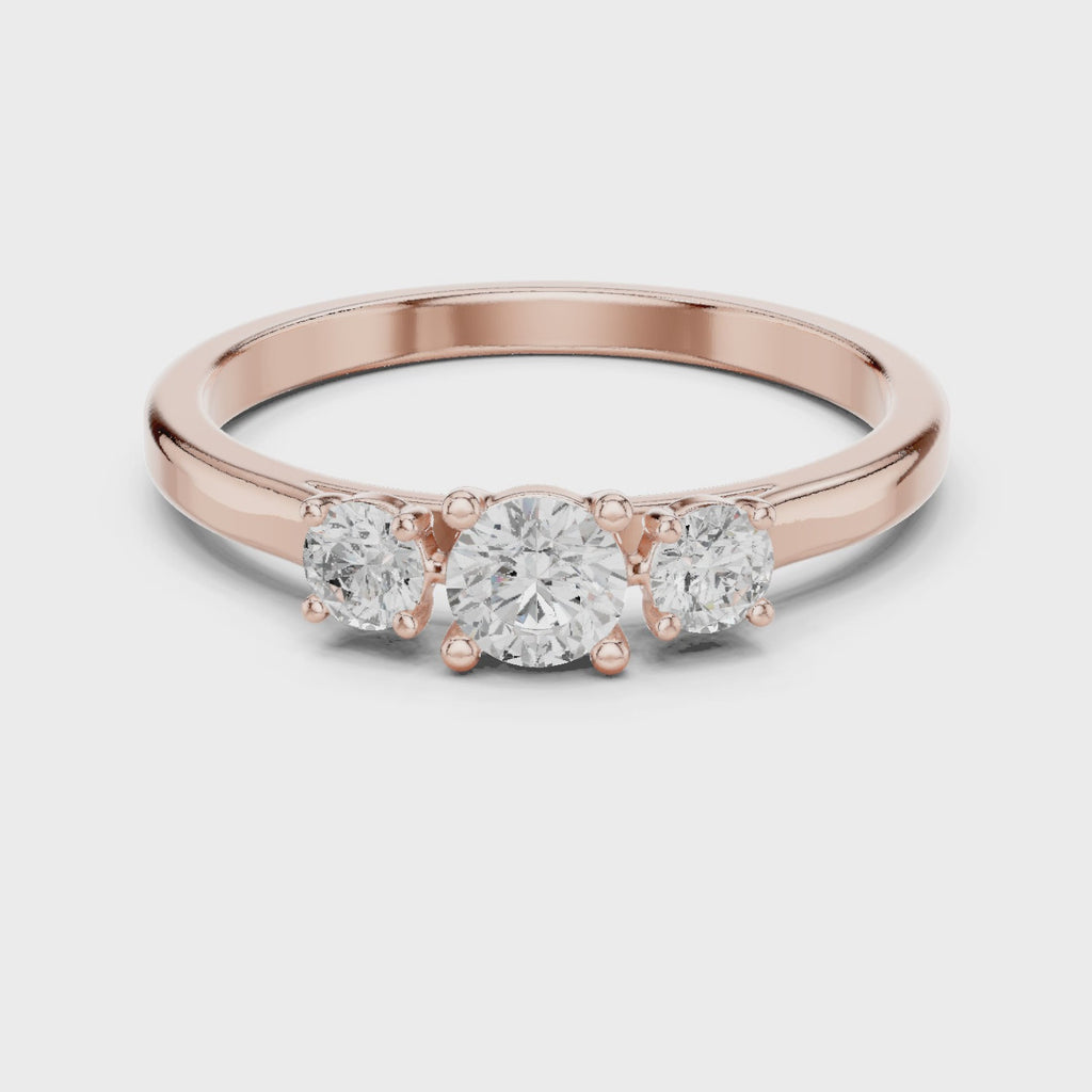 Three Stone Diamond Ring