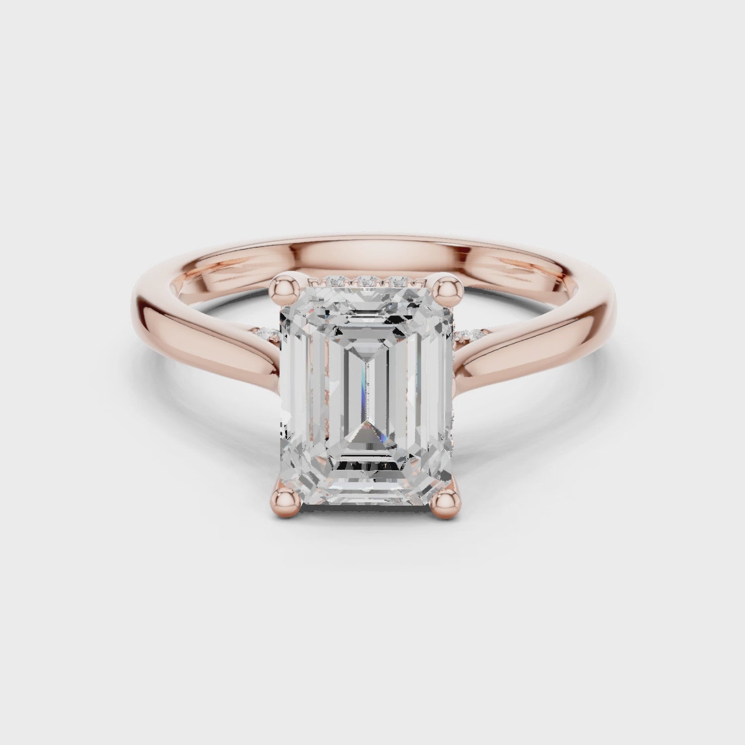 Emerald Cut Diamond Engagement Ring