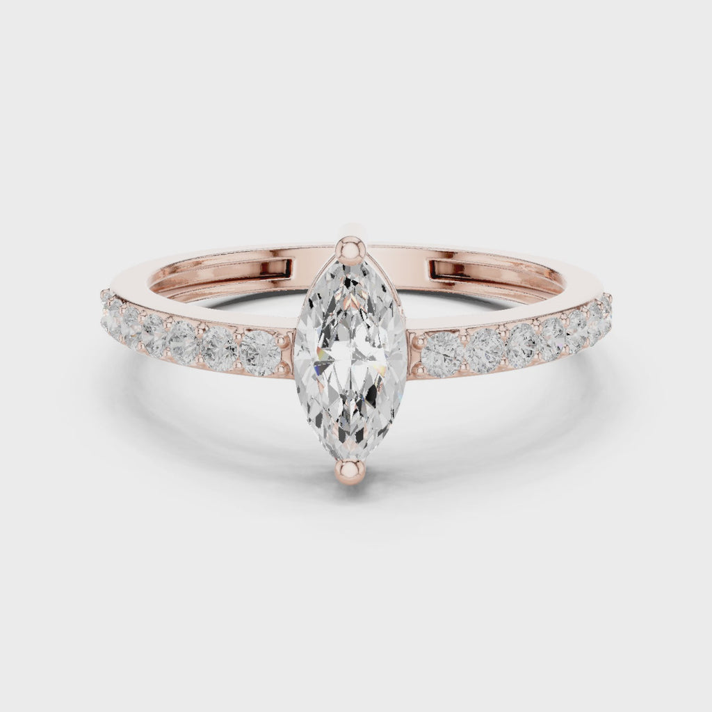 Marquise Diamond Engagement Ring