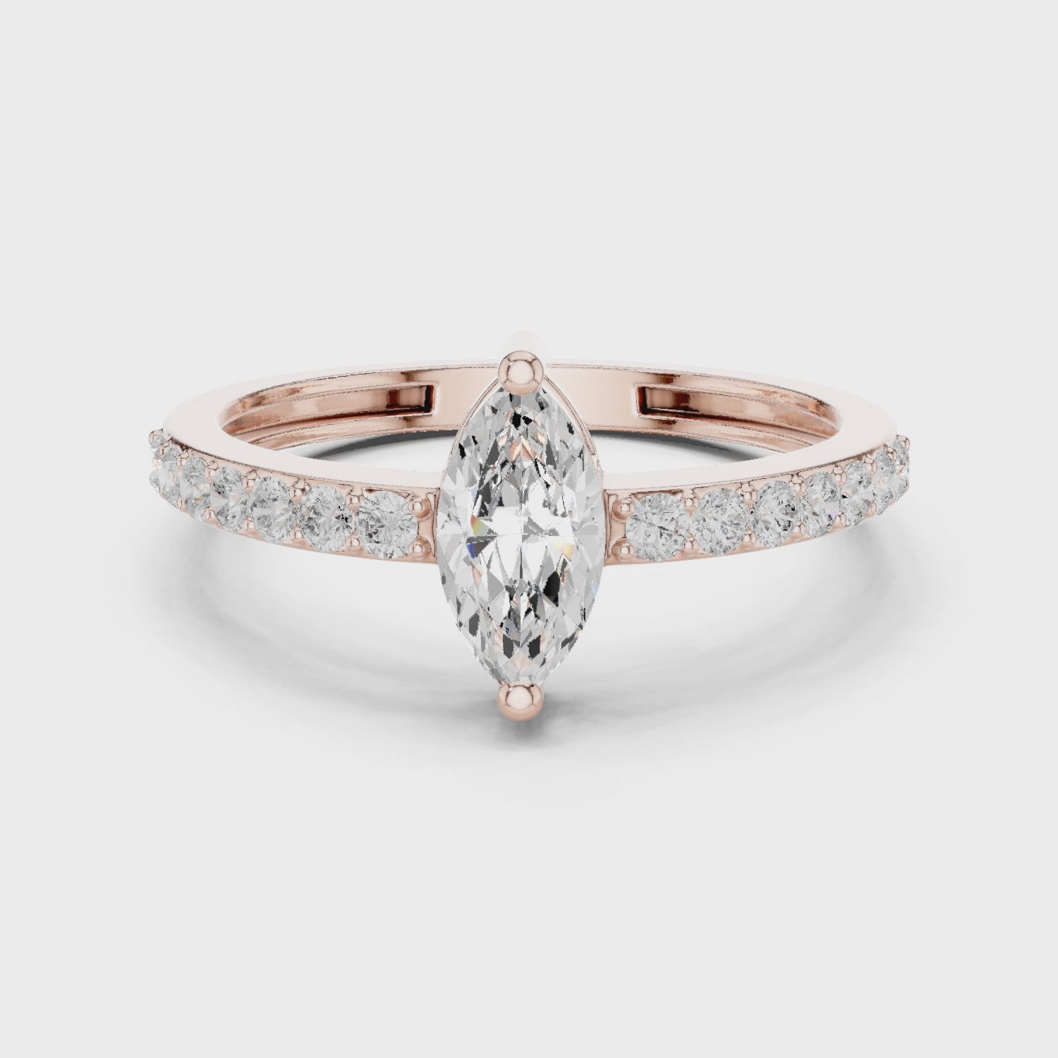 Marquise Diamond Engagement Ring